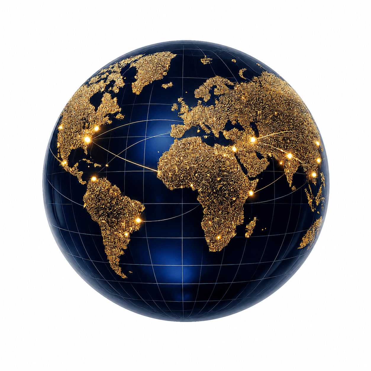 Nexus global trade network globe